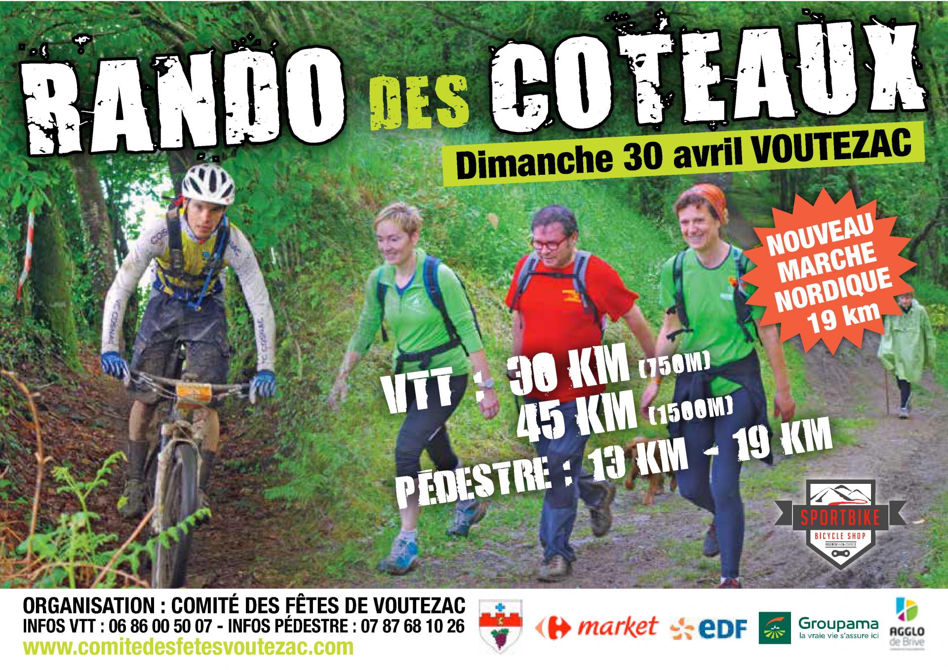 Voutezac flyer rando des coteaux 17